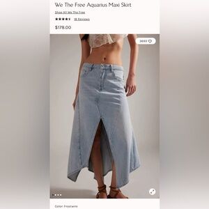 NWT! Free People We The Free Aquarius Maxi Skirt - Retail $178